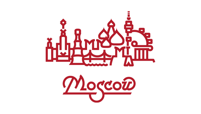 moscow logo — vector graphics, lettering, font