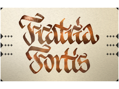 calligraphy — fratria fortis — pilot parallel pen