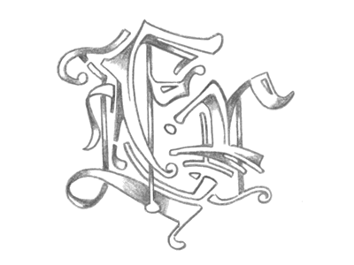 lettering — decorated