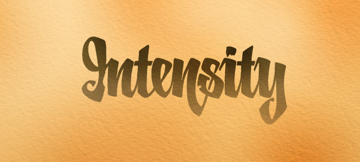 calligraphy — intensity