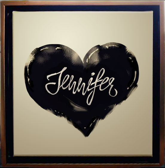 lettering — jennifer