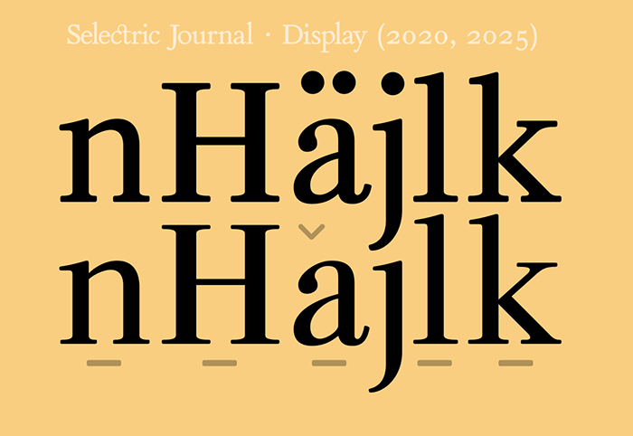 font Selectric Journal · Kis; GFS Kis; Miklós Tótfalusi Kis; Anton Janson