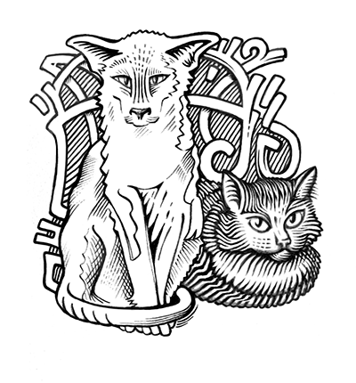 ex libris — bookplate — pencil — inking — engraving