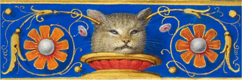 кошки в средневековой книжной миниатюре