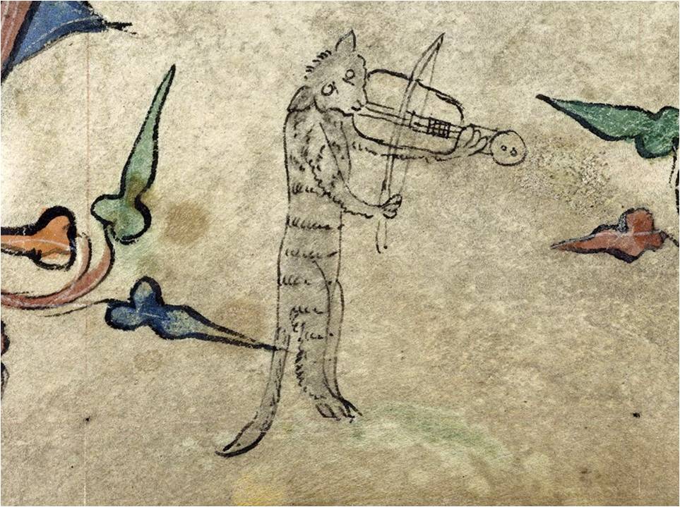кошки в средневековой книжной миниатюре