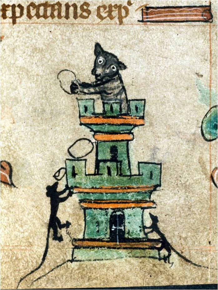 кошки в средневековой книжной миниатюре