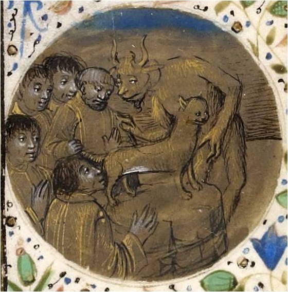 кошки в средневековой книжной миниатюре