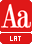 latin uppercase + lowercase